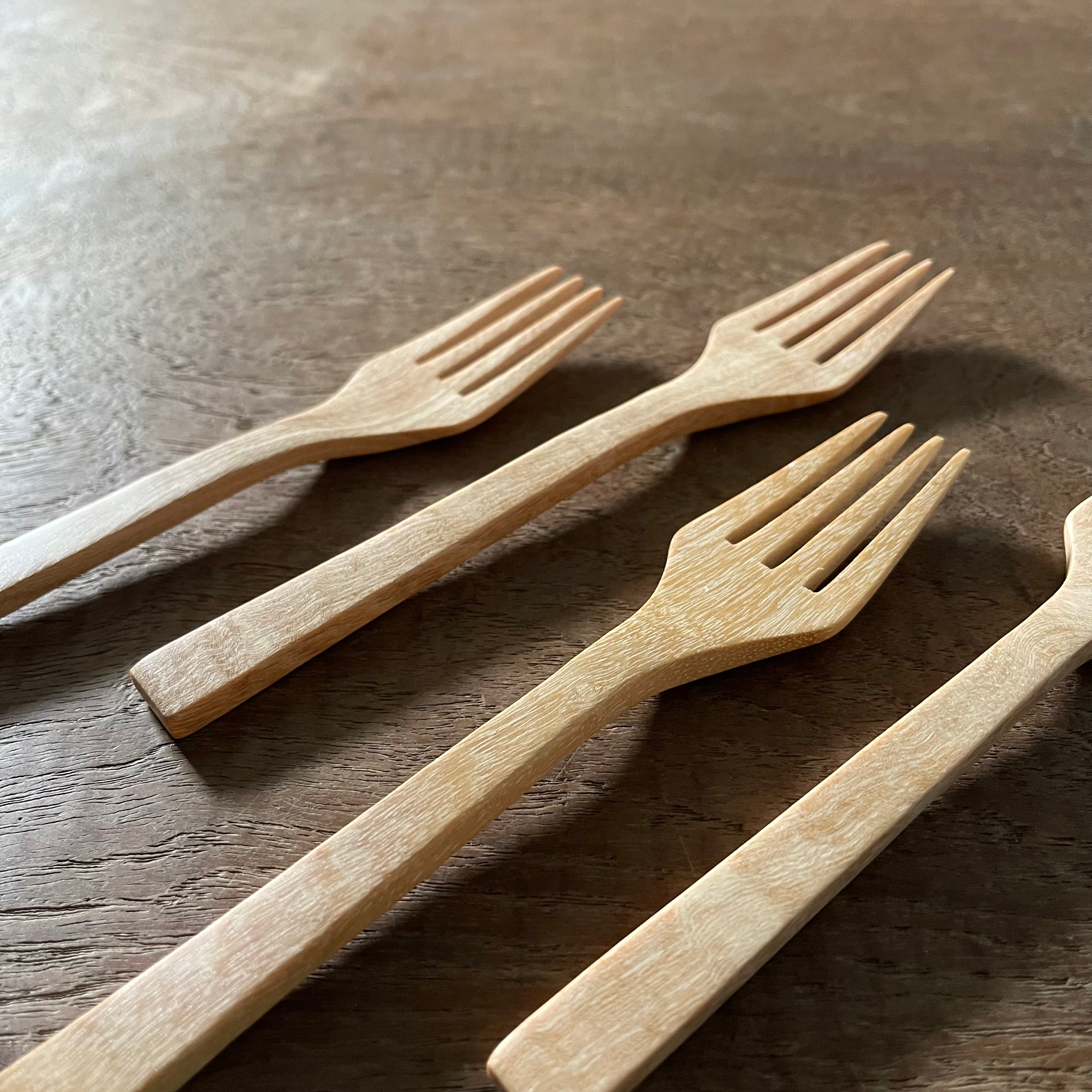 木製 フォーク 2cm x 18.5cm | Paddle(パドル)