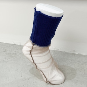 FAKUI / WOOL SEE-THROUGH MIX SOCKS FK-026