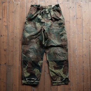 50s BELGIUM ARMY BRUSH STROKE CAMO CARGO PANTS