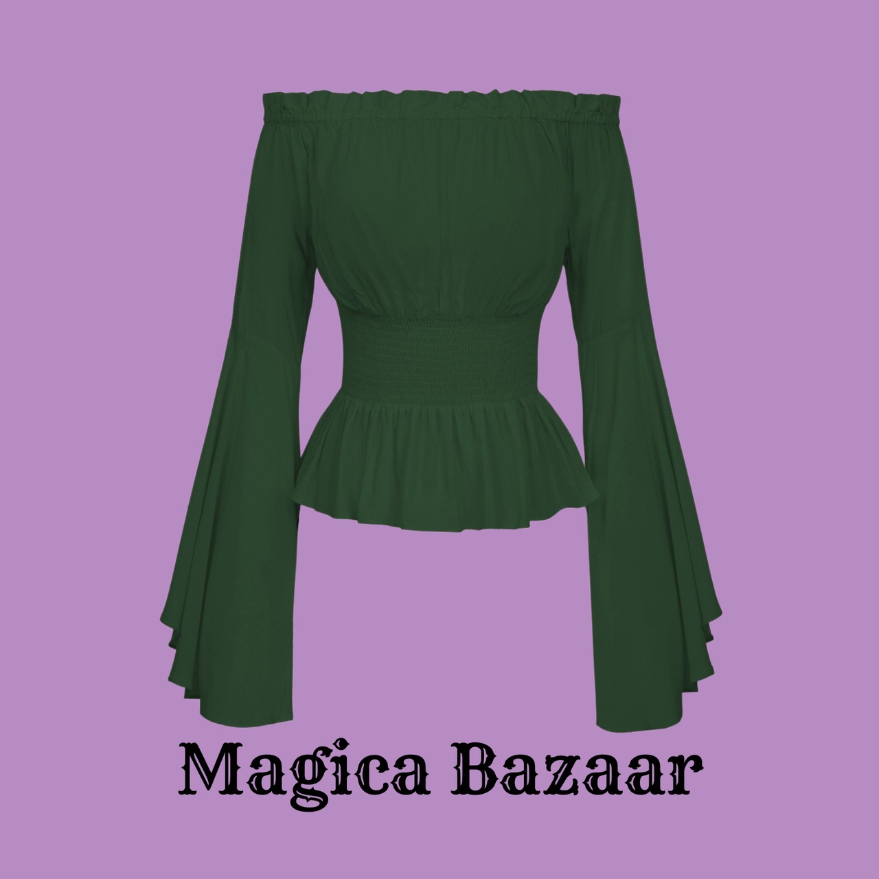 フォーチュンテラー　オフショルダーシャーリングトップス　M23468