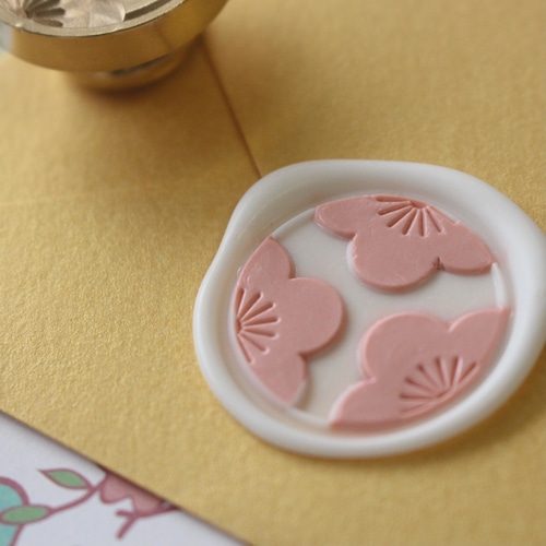 【WAGARA】Wax Seal Stamp│梅の花【25mm】