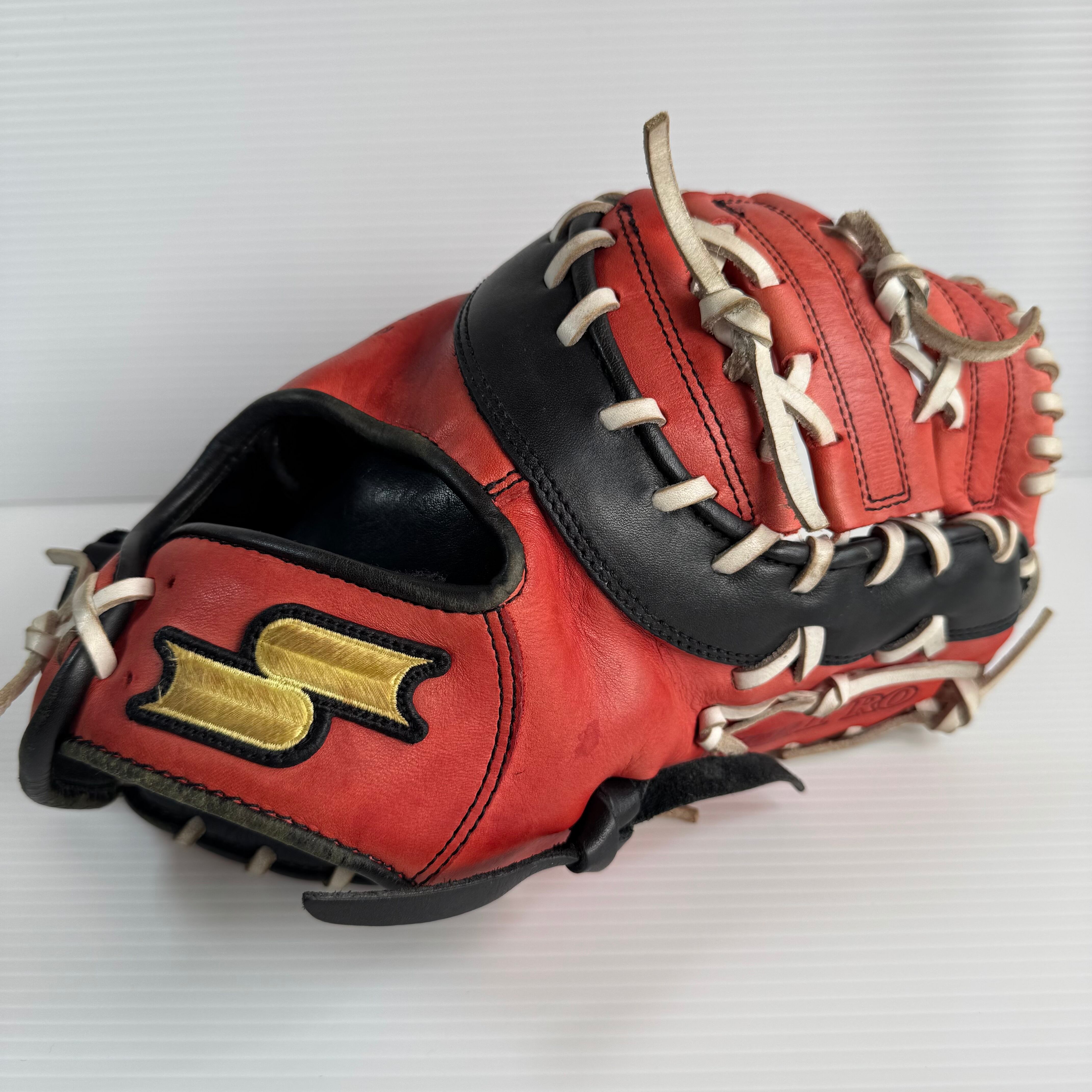 SSK スーパープロ SPF-005 軟式用グローブ ファーストミット レッド