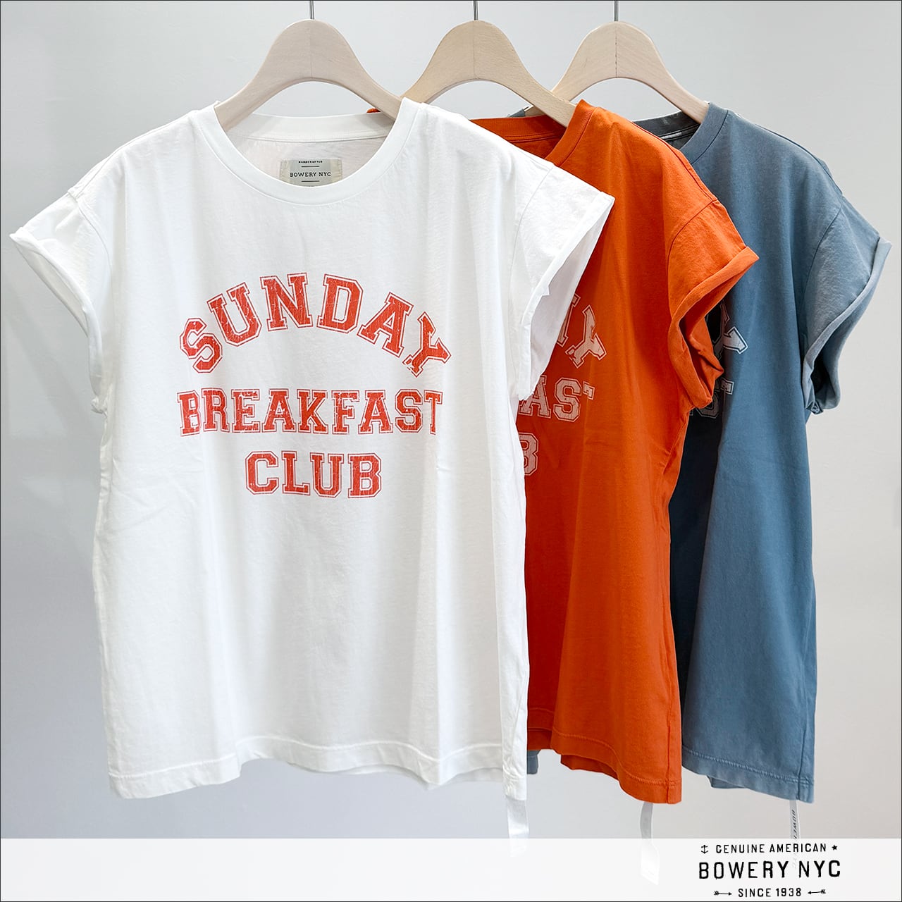 BOWERY NYC「SUNDAY...」Tシャツ 1BW224