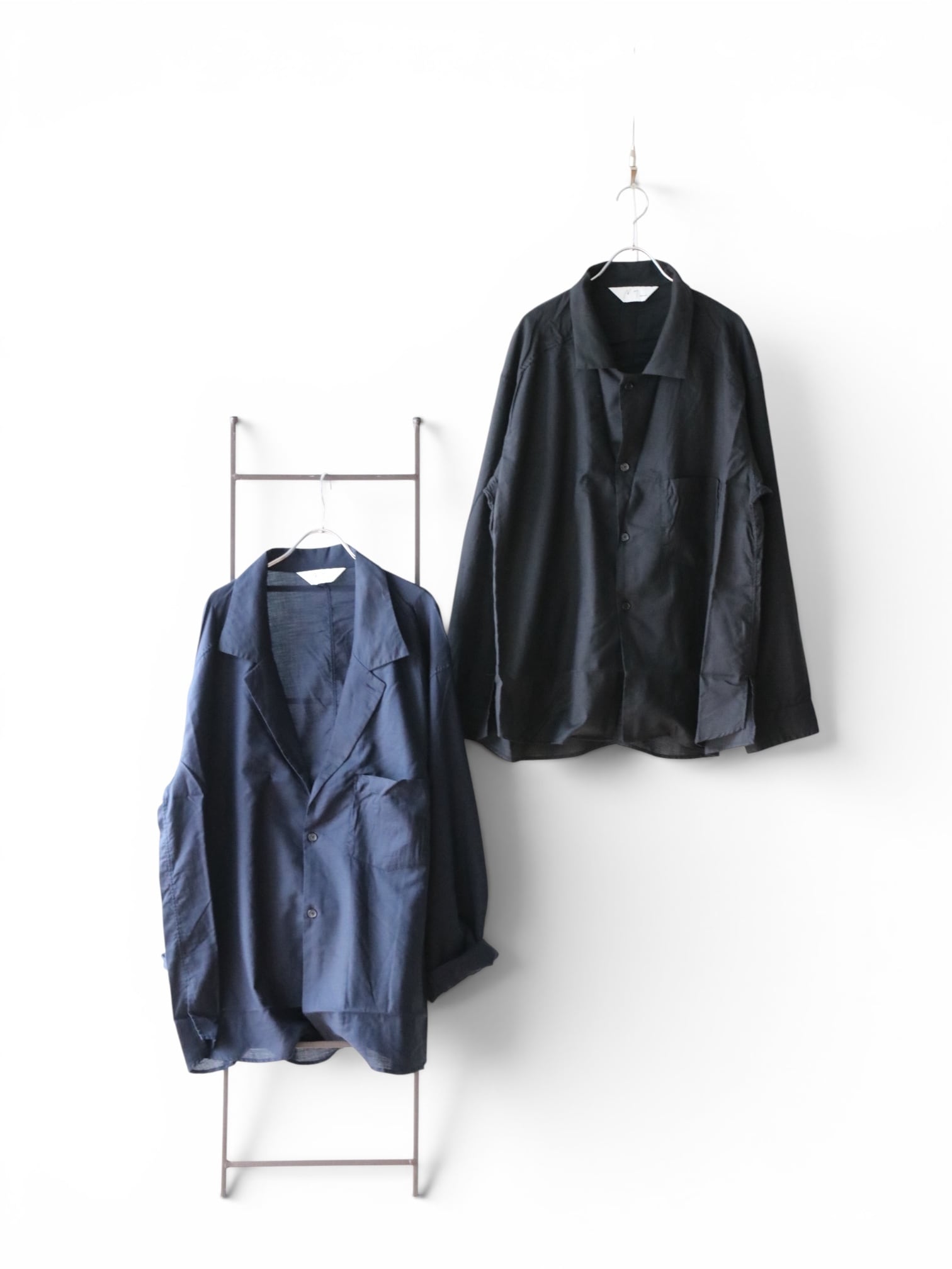 Ancellm -C/S TAILORED SHIRT- / ANC-SH119 / アンセルム コットンシルク テーラードシャツ