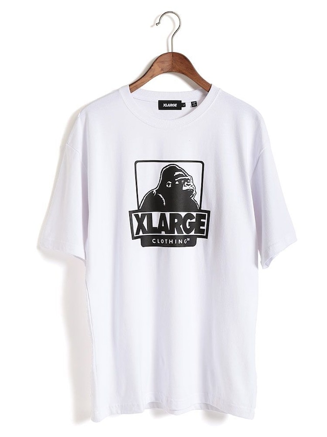 XLARGE (エクストララージ)  ロゴプリントクルーネック半袖Tシャツ WHITE (ホワイト)