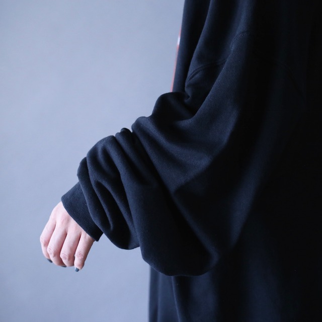 "SAVAGE" disney character printed over silhouette sweatshirt