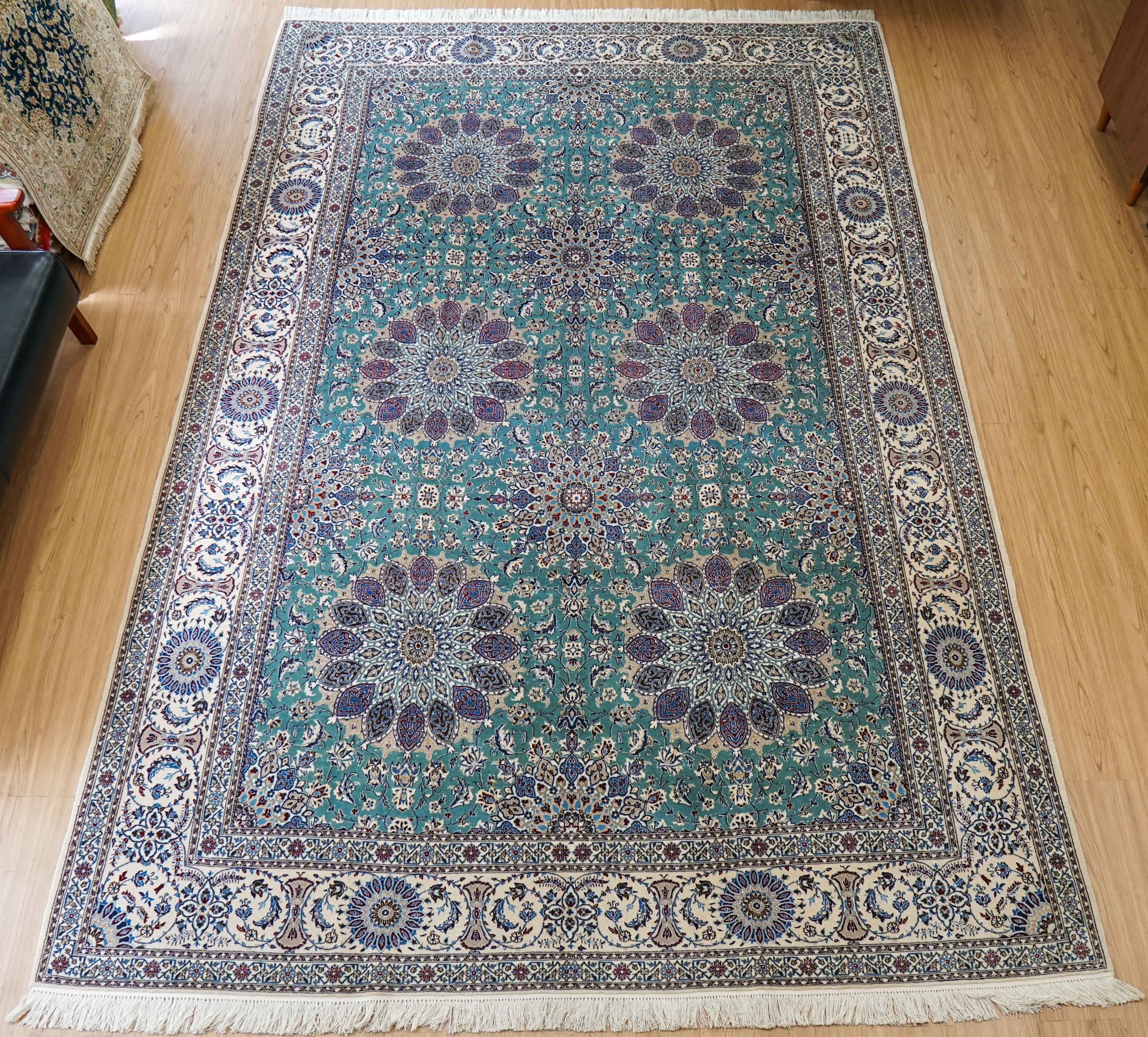 ペルシャ手織り絨毯 オールド ハマダン産 293×197cm マヒデザイン