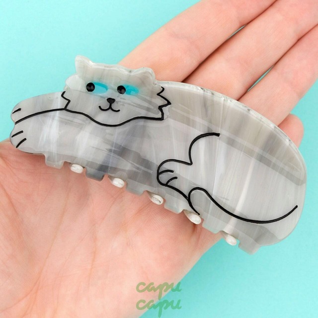 «即納» Coucou Suzette Grey Cat Hair Claw ククシュゼット ヘアアクセサリー