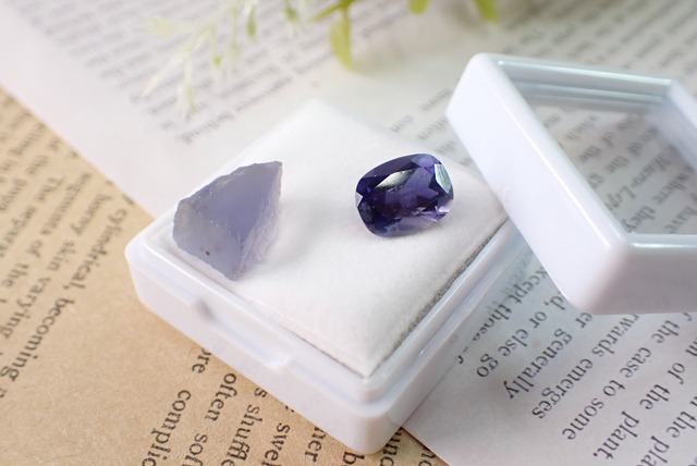【原石セット】アイオライト 1.78ct/3.57ct 　[C2−66]