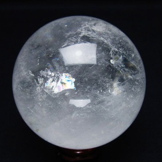 水晶 丸玉 62mm スフィア 置物 水晶玉 一点物 151-8897