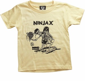 NINJA X(キッズ・ベビーTシャツ/子供)BB-Sampling Baby・Kids T-shirt Natural ニンジャエックス 4721-Natural