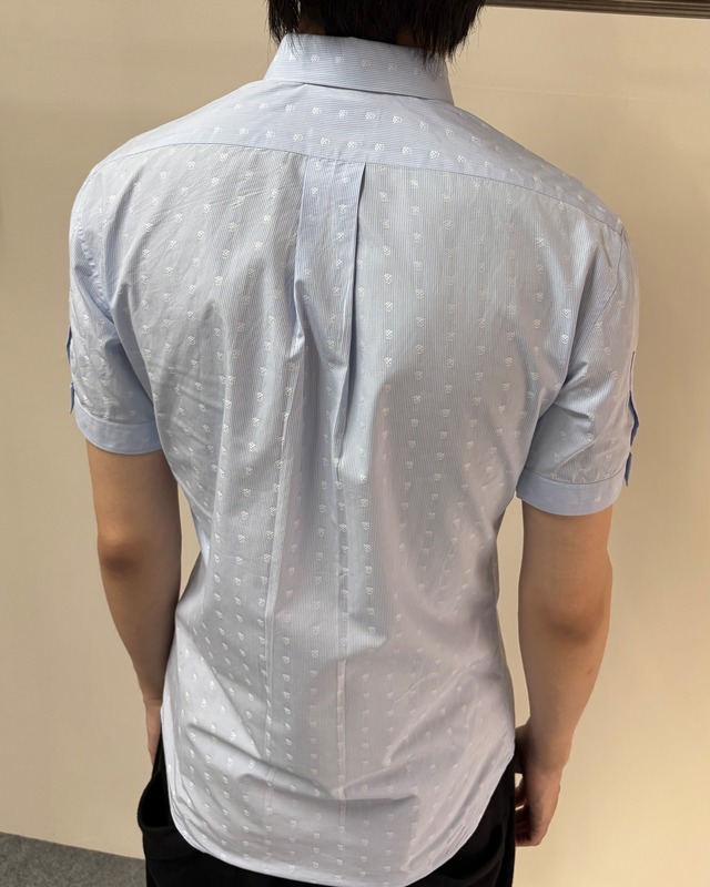 【ALEXANDER McQUEEN】skull dots half sleeve shirt