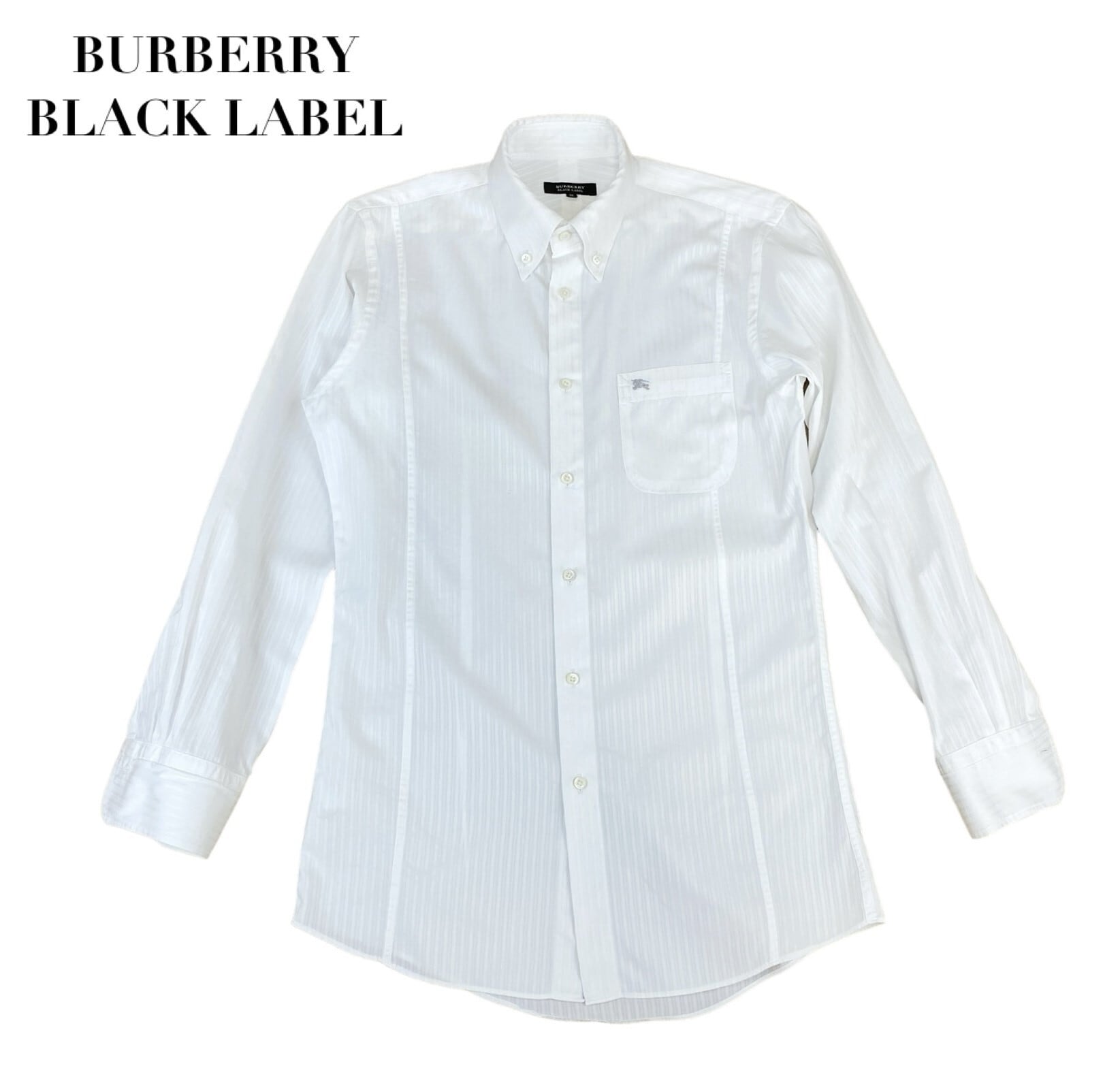バーバリーブラックレーベル 白シャツ Sサイズ(1)貴重なSサイズです
