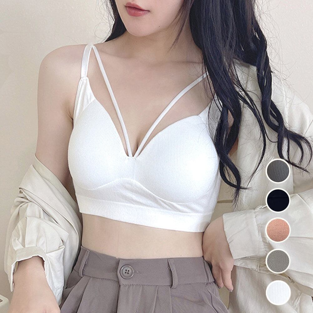 ノンワイヤーブラトップ カップ付き 下着