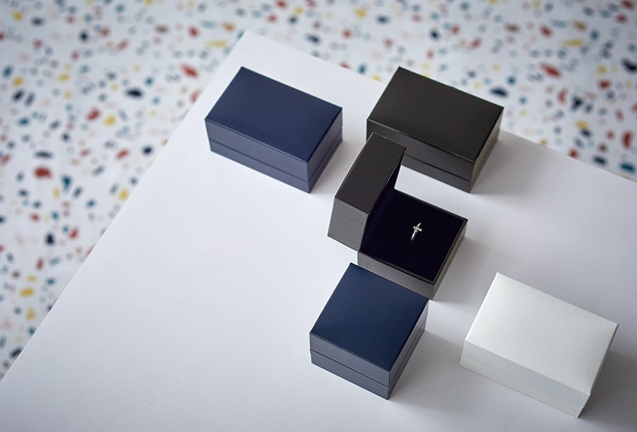 ペアリングケース リング2本差し NEWSQUAREシリーズ 12個入り AR-R862