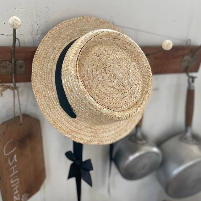 予約 : Enzo Black Ribbon Hat〔OREN〕