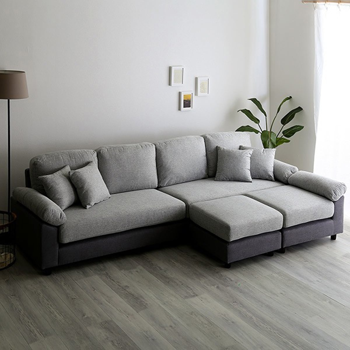 6人掛けコーナーソファ ファブリックタイプ