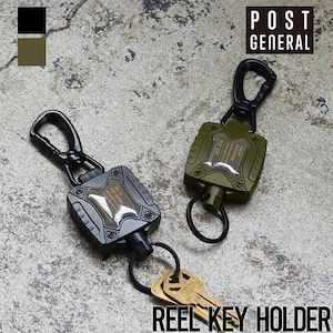 リールキーホルダー POST GENERAL ポストジェネラル REEL KEY HOLDERBLACK