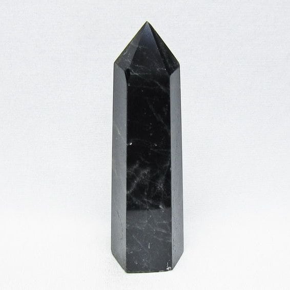 黒水晶 ポイント モリオン 六角柱 置物 一点物 152-4376