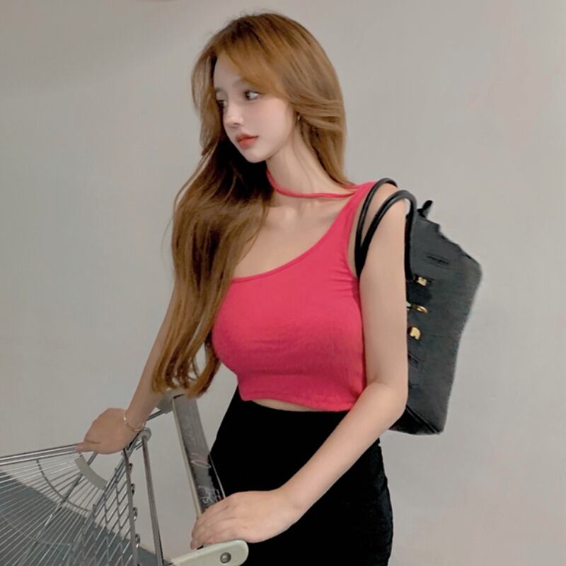 スタイルサマースリムショートトップス 夏物 ハンチェンe77848137328