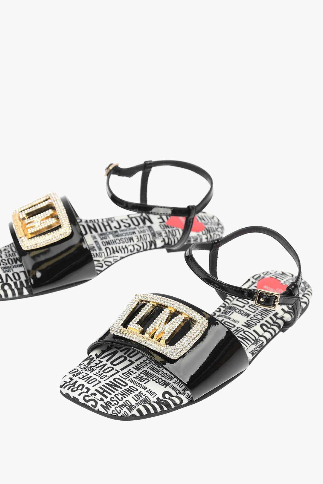 MOSCHINO モスキーノ サンダル エナメル・ラバー