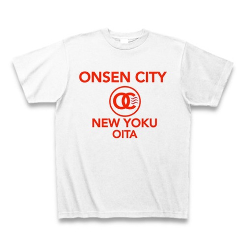 ONSEN CITY Oita Tシャツ WHT×RED