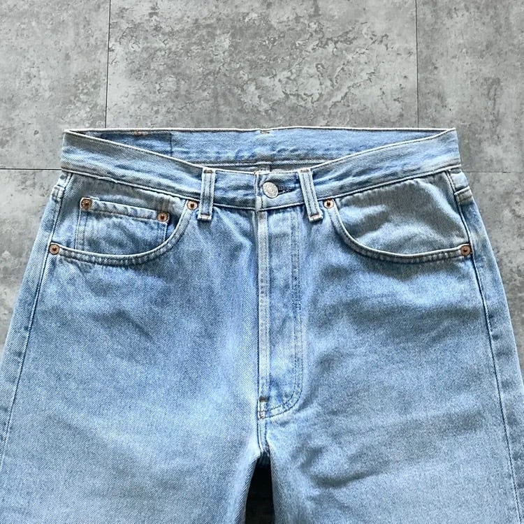 W32 L36】90's US.Levis 501 リーバイス バレンシア工場(555) ボタン裏