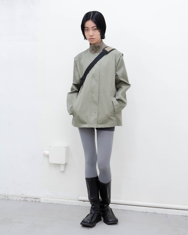 1990s SPORTMAX - detachable sleeve cotton jacket