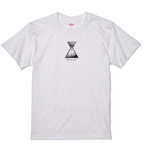 bivouac アワーグラスTシャツ(ホワイト×ブラック＆グレー)サイズXXXL