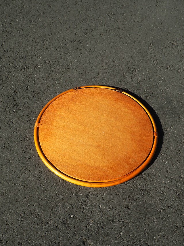 Rattan Double-Frame Wall Mirror