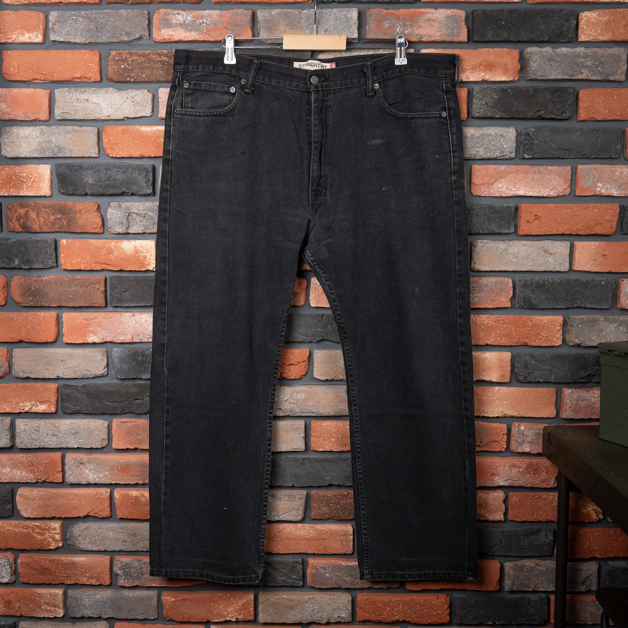 W42 L30】Levi's 505 Black Denim 