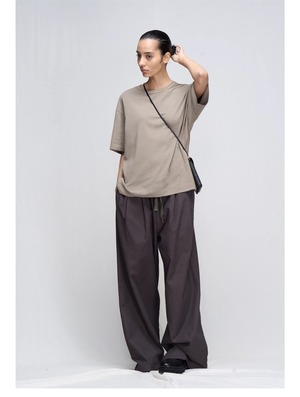 DECESOLO 26SS カジュアル ウォッシュドコットン Tシャツ