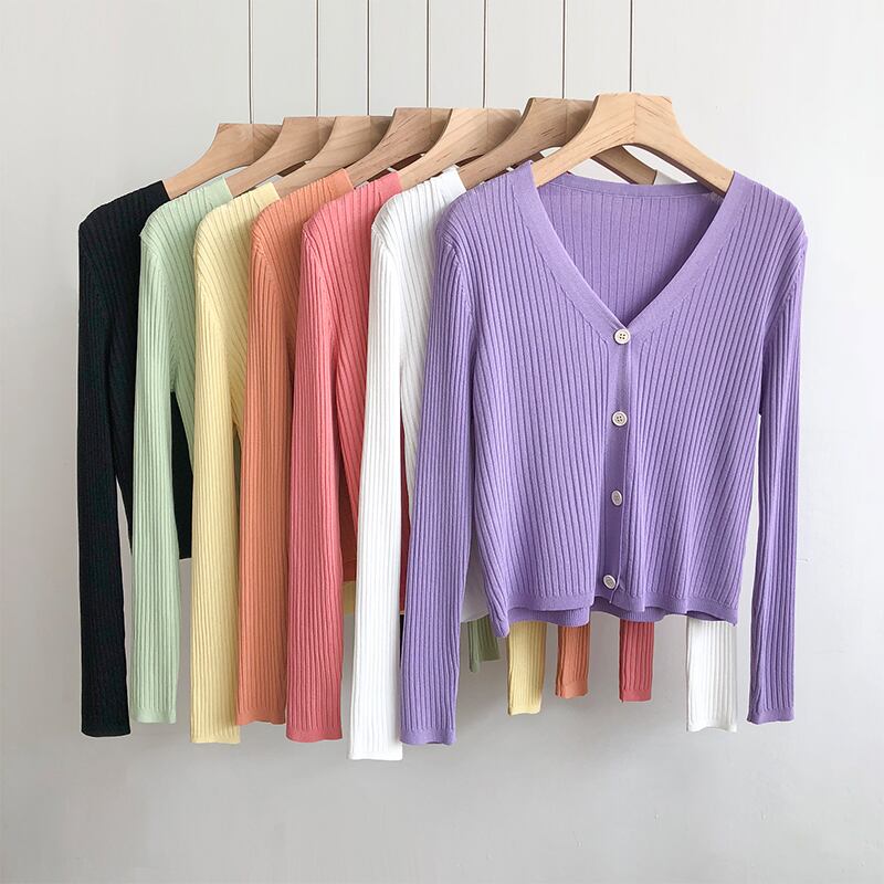 カーディガン トップス ニットソー 羽織り 白トップス 袖あり 半袖 5分