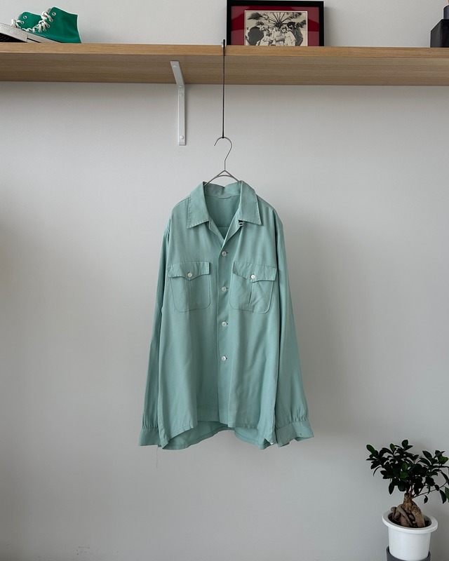 Vintage 50-60s M Opencollar Shirt