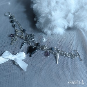 【一点もの】溶けた黒い ブレスレット