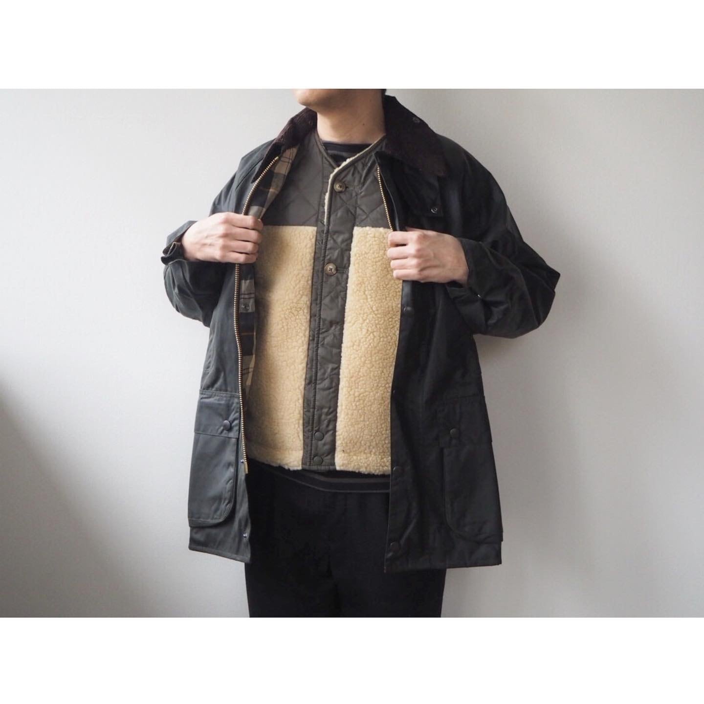 LAVENHAM (ラベンハム) 『SHERPA GILET』 Boa×Lavenster Quilting Vest