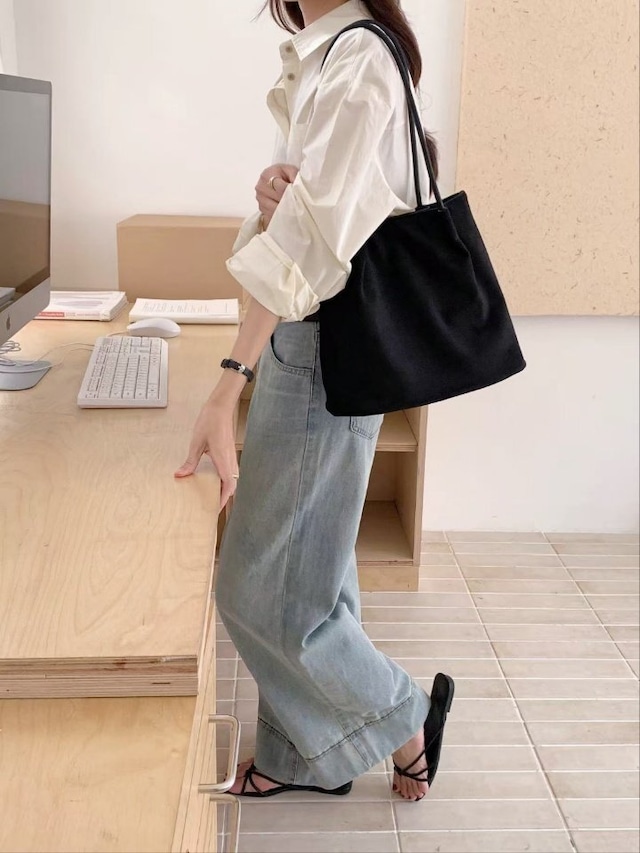 (予約) Fil. / Suede sholder tote bag 2color