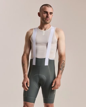 MEN'S BREVET ELEMENT CARGO BIB SHORTS ONYX/WHITE