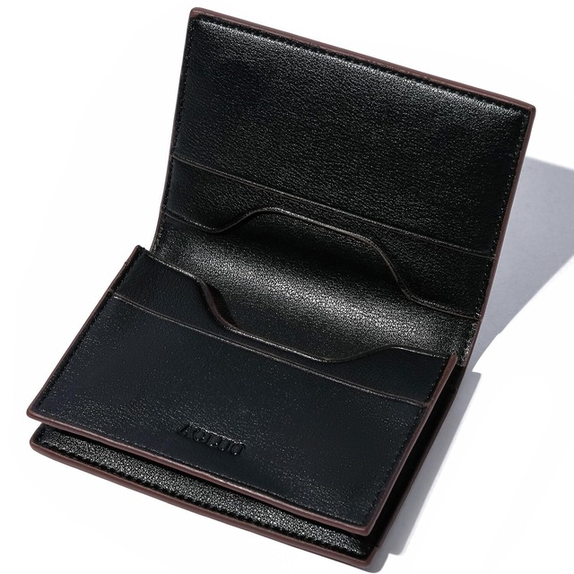 [ACLUO] 名刺入れ メンズ 本革 イタリアン レザー 名刺ケース 磁石 大容量 50枚 男女兼用 マグネット式