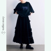 【2color】ナチュラルな魅力♡鳥と猫のワッペン刺繍クルーネックTシャツ 《P0213》