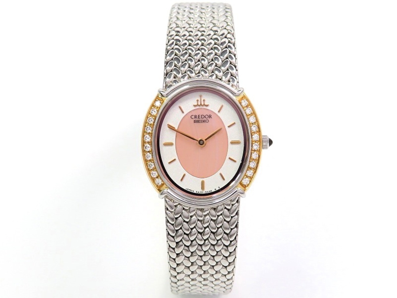 SEIKO CREDOR セイコー クレドール ダイヤ ベゼル 18KT SS コンビ 