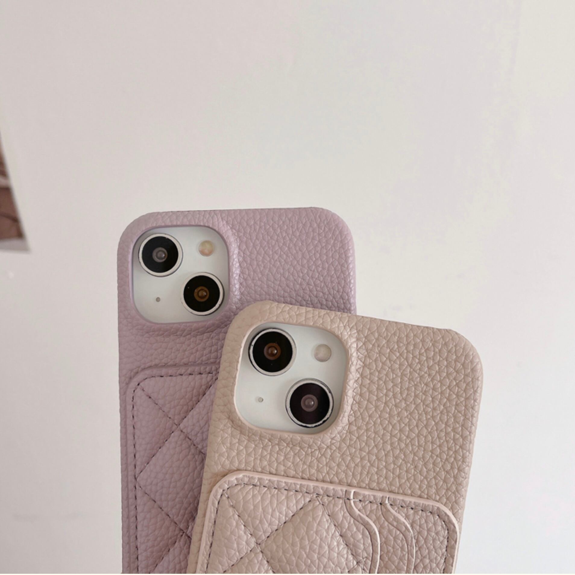11】全7色キルティングレザーiPhoneケース | ROSE AURA