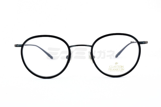 【安田章大さん着用モデル】 CLAYTON FRANKLIN メガネ 606 MBK/MBK ボストン セル巻き クレイトンフランクリン 鯖江 日本製 正規品-2枚目