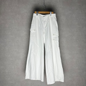 "専用" White Baggy Flare Pant