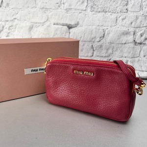 MIU MIU ミュウミュウ マドラス レザー ハンドバッグ A-13346