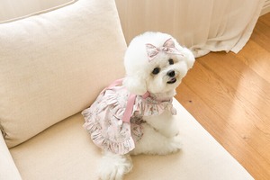 即納【kiki&nini】アメリーローズワンピース　(pink)