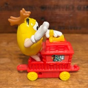 M&M's クリスマス・トレイン・トッパー サーカストレイン 列車 機関車 イエロー ミールトイ エムアンドエムズ MU-240