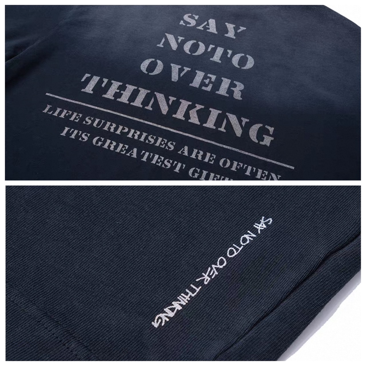 Say no back message tee 1478 - 10