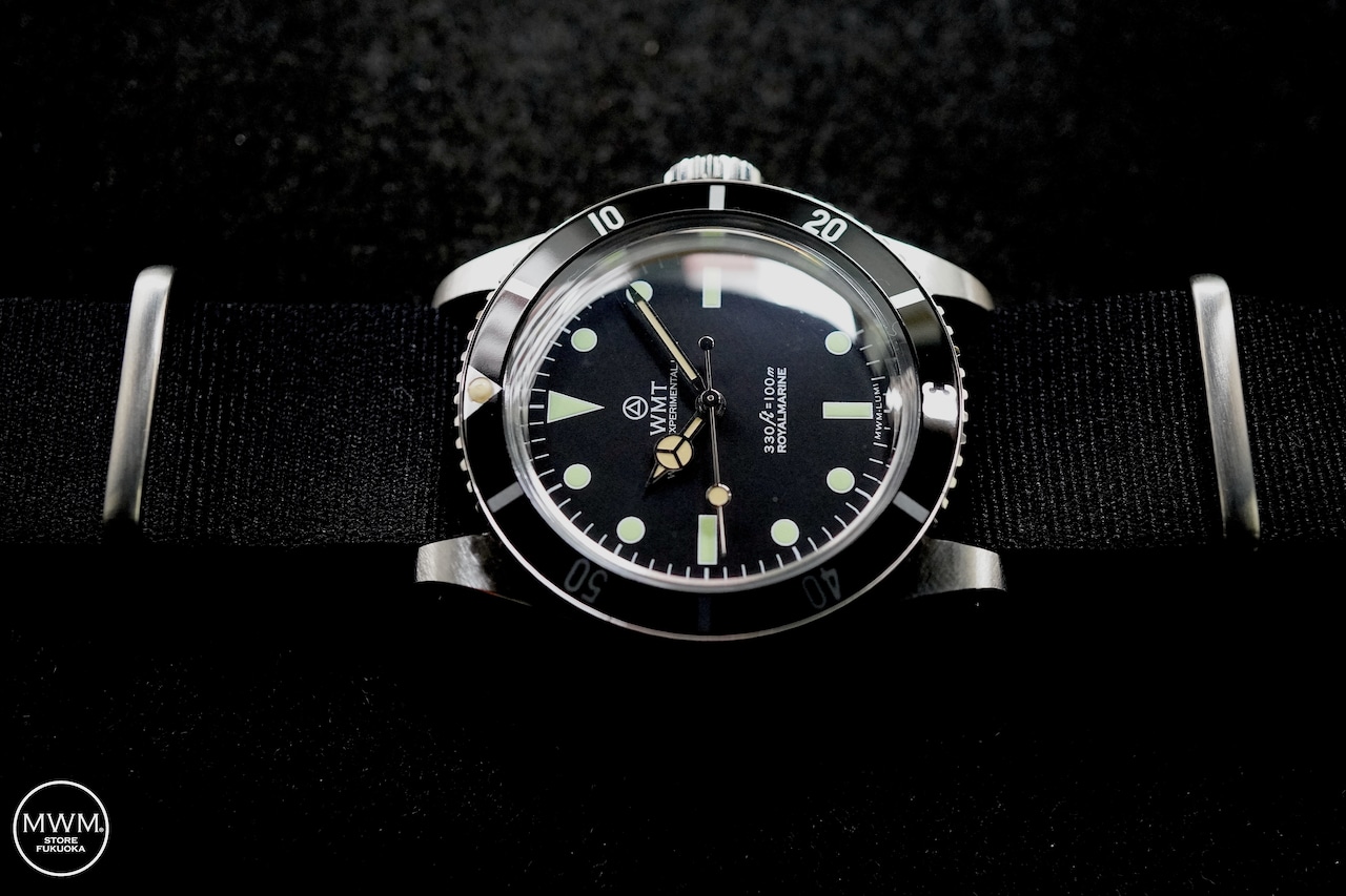 WMT Sea Diver Green Lume with Nylon Strap by MWM