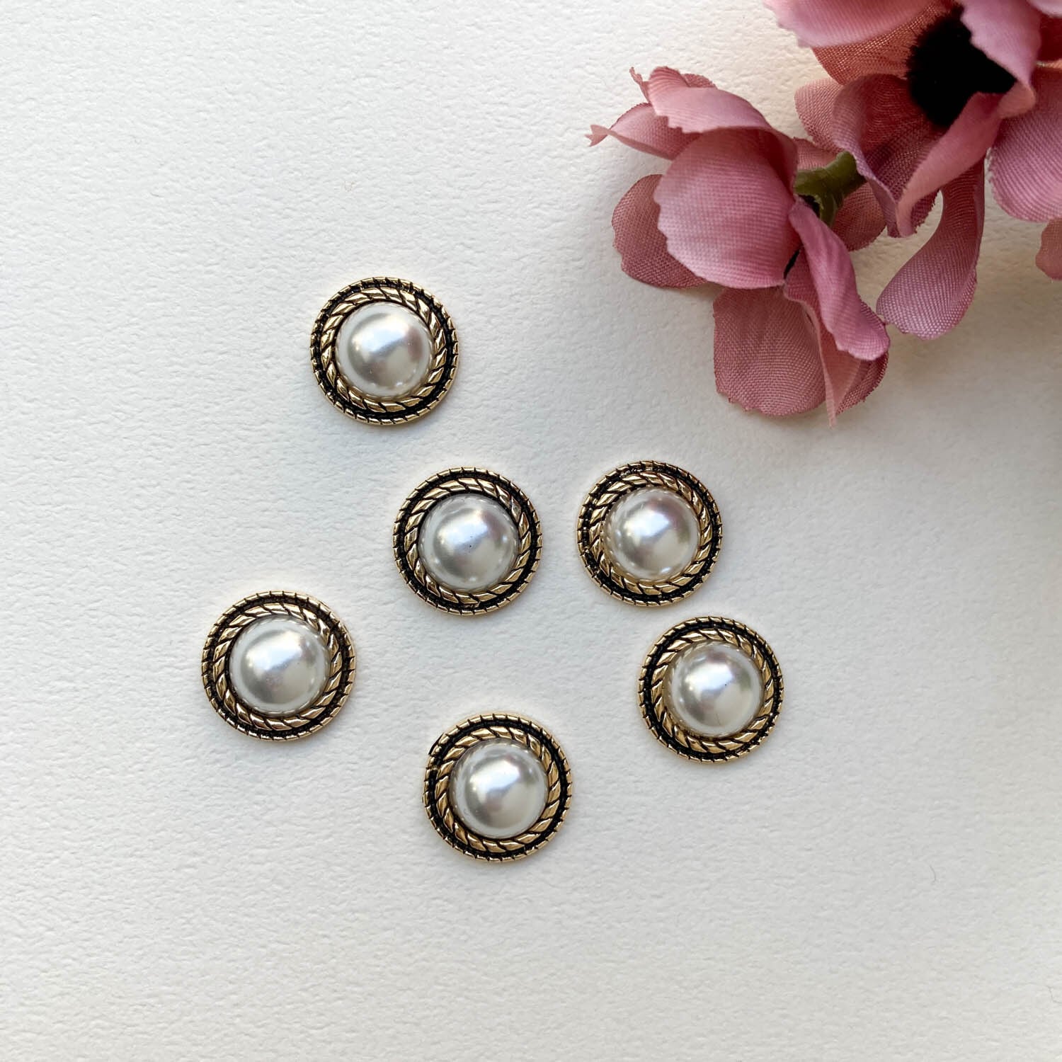 カボション 金属パーツ リボン付き カメオ チャーム 【公式通販】